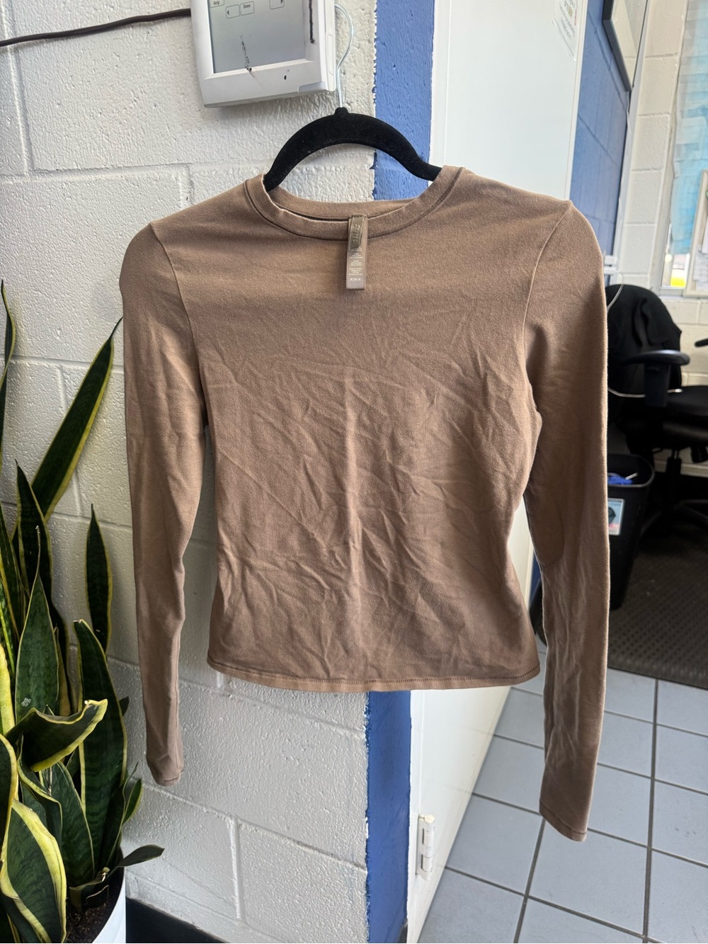 Skims long sleeve top - Truffle